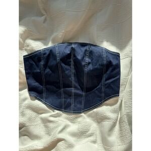 Denim Corset Top